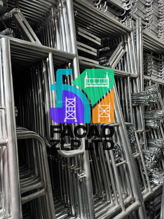 Сборные фасадные леса, оцинкованные, легкие, с настилом в комплекте