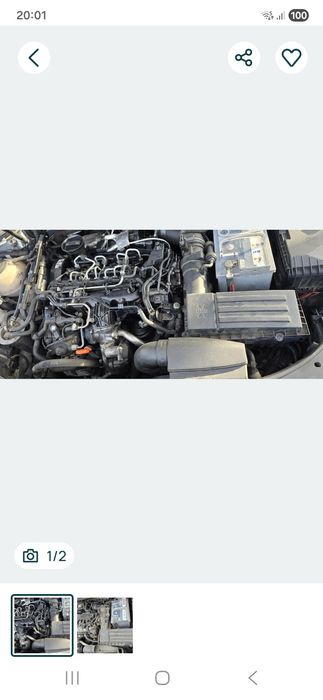 Motor Vw passat b6 cbab la proba pe masina