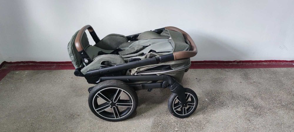 Carucior Nuna Mixx Next – stare foarte bună + adaptoare pentru scaune auto Maxi‑Cosi/Cybex/Nuna