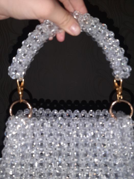 Сумка из бусин с застежкой