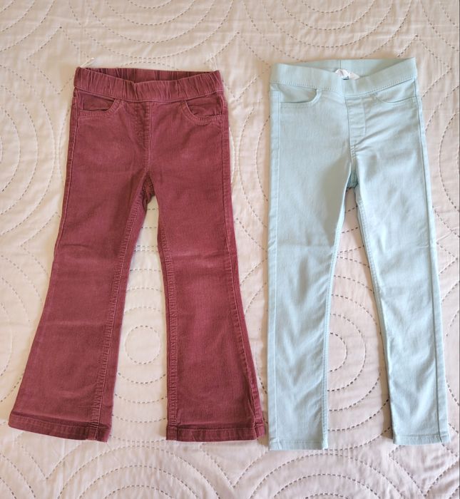 Pantaloni pentru fete H&M si C&A mărimea 110