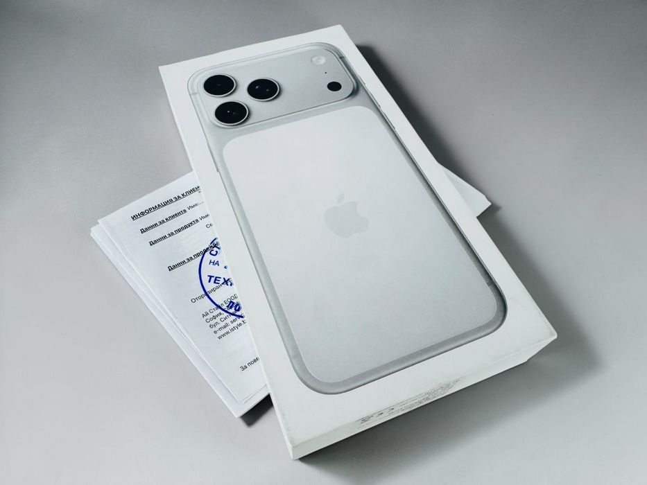 ЧИСТО НОВ! Apple iPhone 17 Pro Max 256GB Silver 2г. Гаранция!