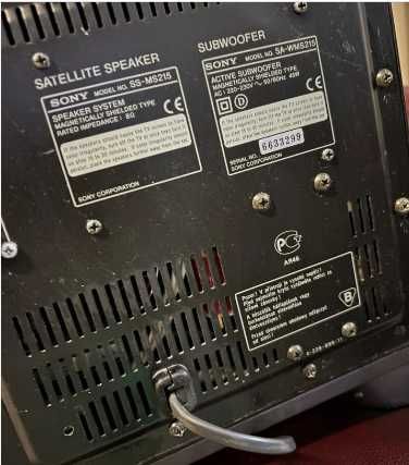 Subwoofer sony activ 45w