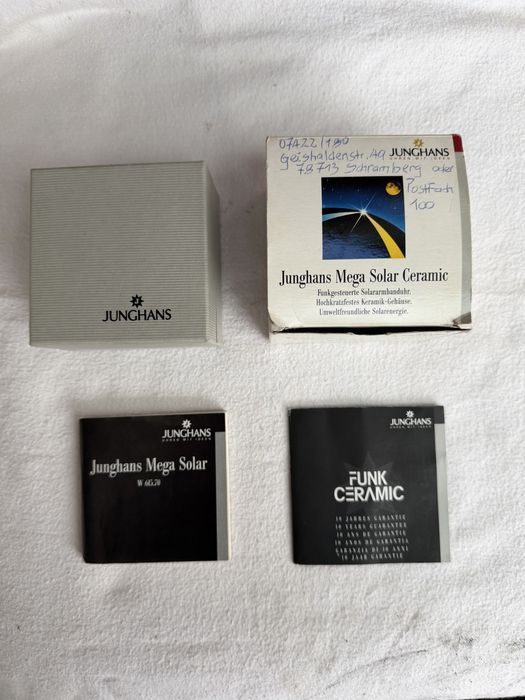 Ceas Junghans Mega Solar Ceramic – Full Set – Made in Germany