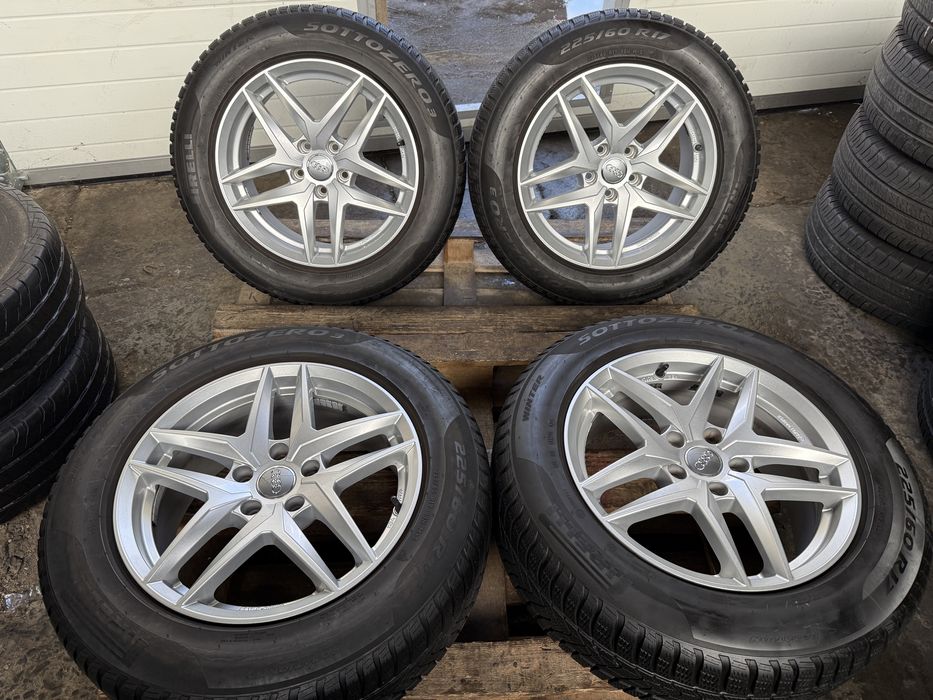 Jante aluminiu Audi A6 cu anvelope iarna Pirelli 225/60 R17