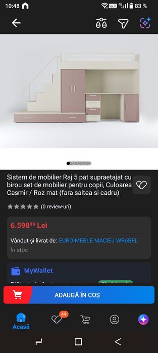 Vand doua seturi de mobilier pentru camera copiilor