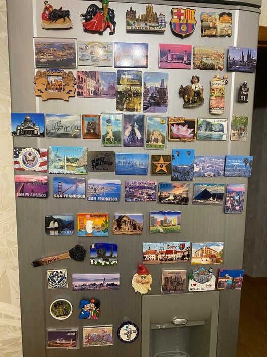Сувенирные магниты на холодильник, магнитные визитки