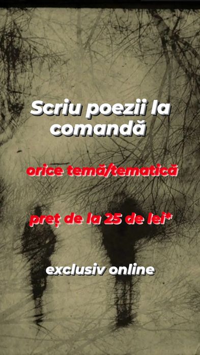 Scriu poezii la comanda