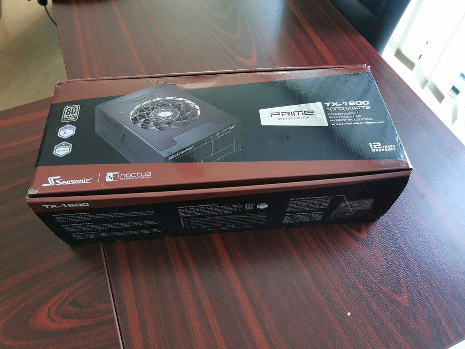 Sursa Seasonic PRIME TX-1600 ATX 3.1, 80+ Titanium, 1600W, Noctua Edition