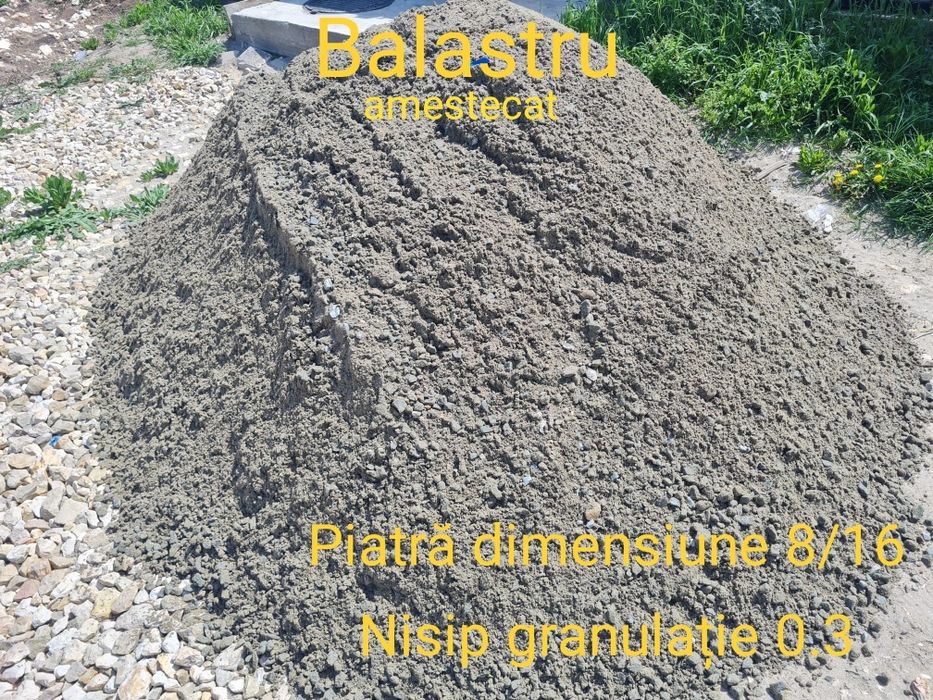 Balastru amestec( piatr cu nisip )