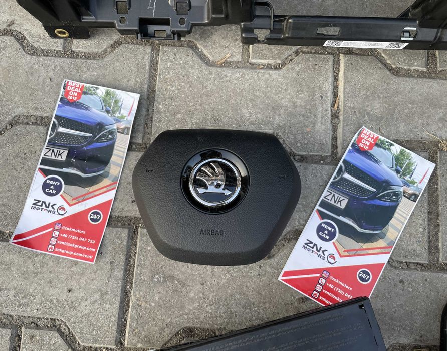 Skoda Octavia IV kit airbag - plansa bord - set centuri de siguranta