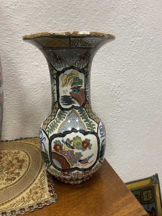 Голяма холандска порцеланова ваза ръчна изработка р1.2