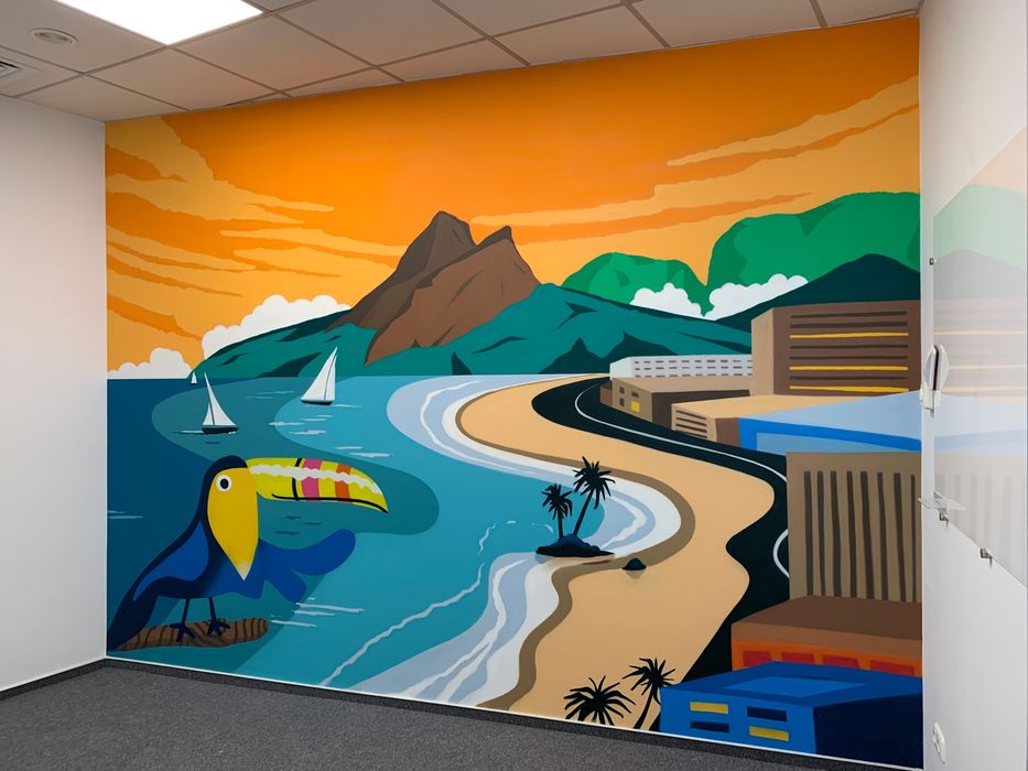 Художник.Расссом.Rassom.Devorga rasm chizish.Художник роспись стень.