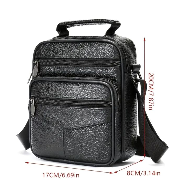 Мъжки ежедневни чантички NIUCUNZH* Класически и удобни от естест. кожа