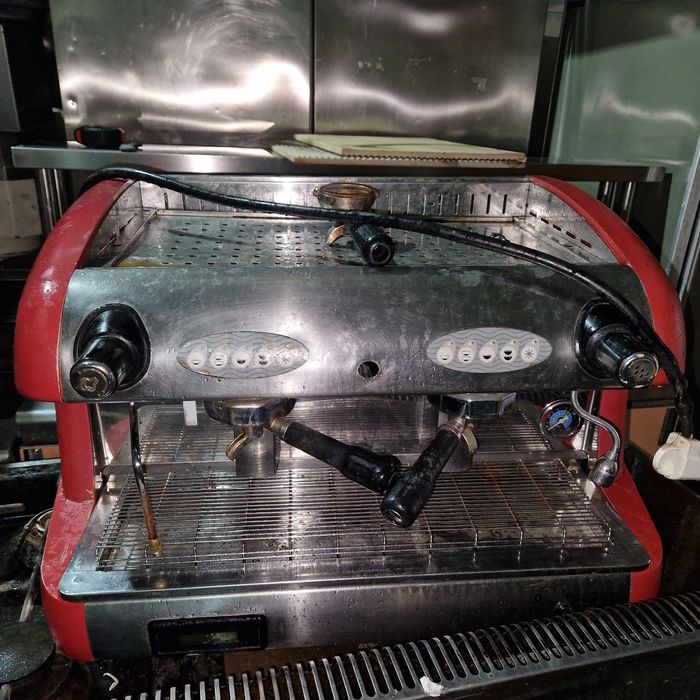 Espresor cafea inox, cu 2 brate, 16 bari