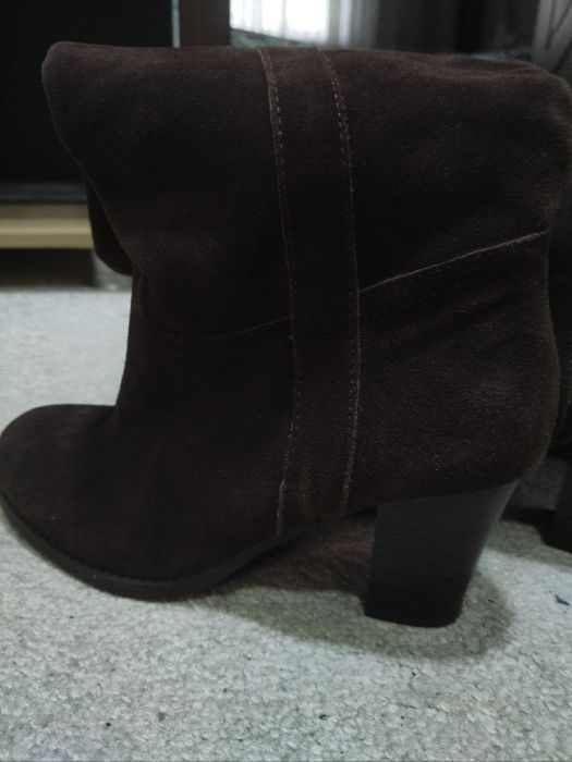 Замшевые  сапоги