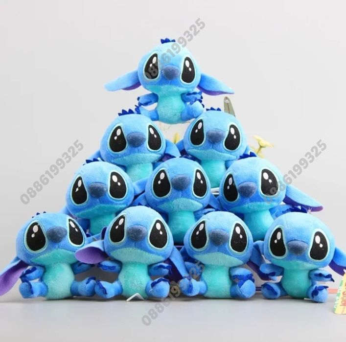 2 броя Плюшена играчка ключодържател Лило и Стич плюшени играчки