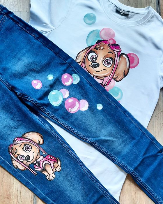 Ръчно рисувани детски боди , блуза , тениска коледни