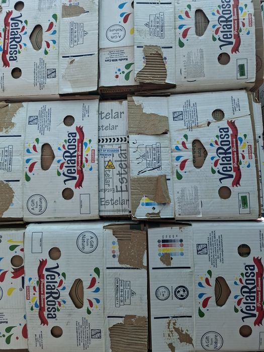 Банановые каробки в обьёме