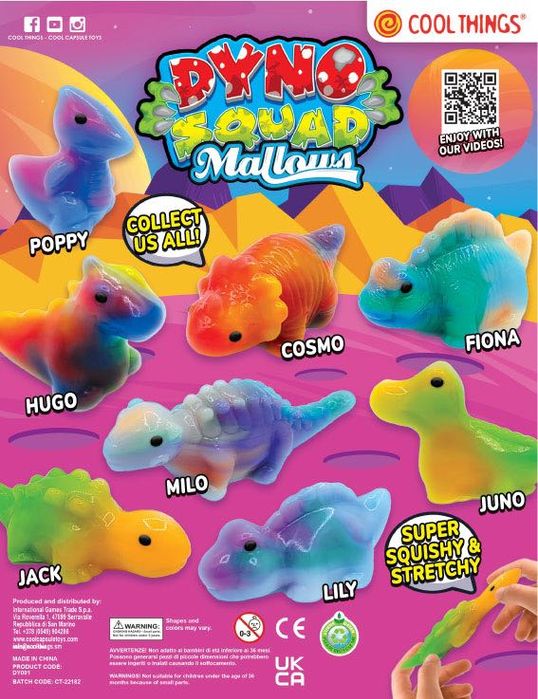 50мм капсули за вендинг машини "DYNO SQUAD MELLOWS" - 0,43 €