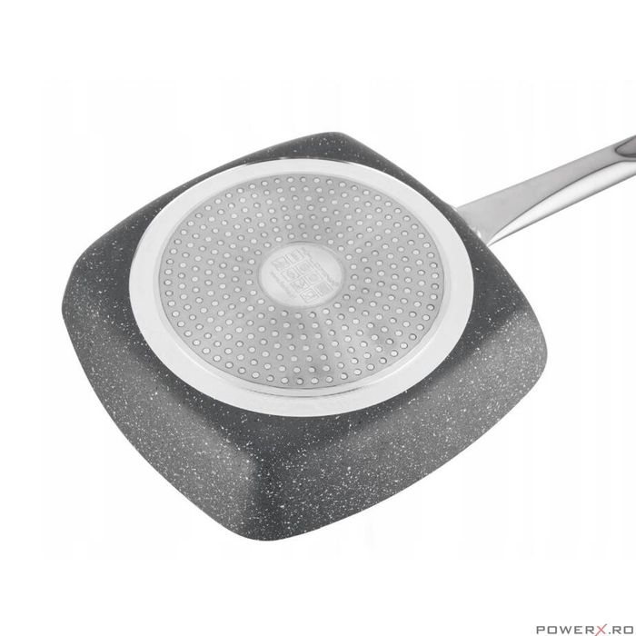 Tigaie tip Grill, din aluminiu turnat, strat antiaderent, 24 X 24 X 4,