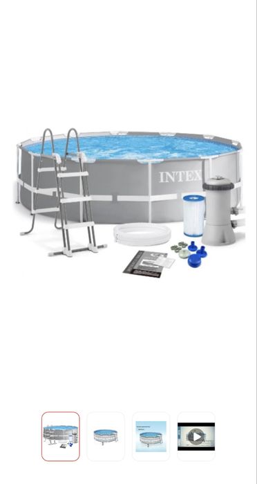 Бассейн каркасный Intex 26718 FR, 366x366x122 см