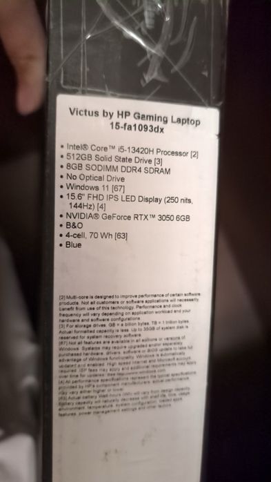 Игровой Ноутбук HP Victus 15