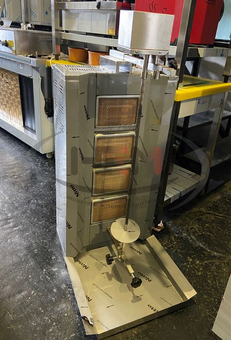 Aparat De Shaorma Inox Cu Motor Sus 3,4,5 Arzatoare IN STOC