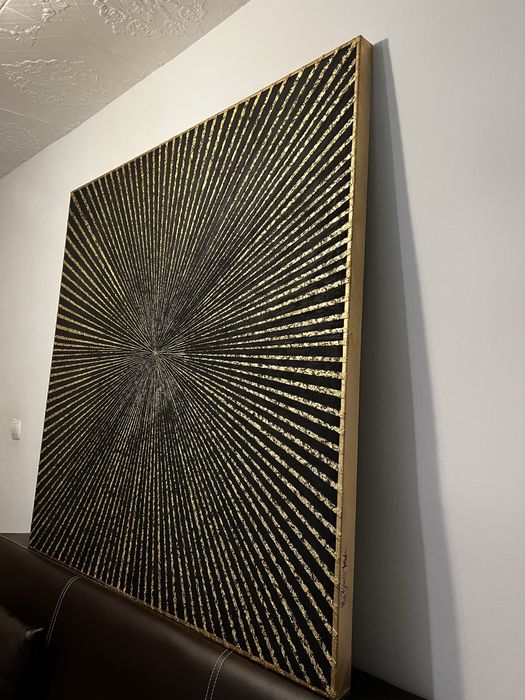 Tablou modern minimalist de lux, auriu