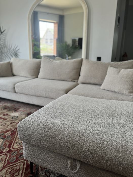 Угловой диван букле