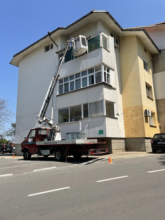 Услуги с автовишка и ножична вишка под наем!