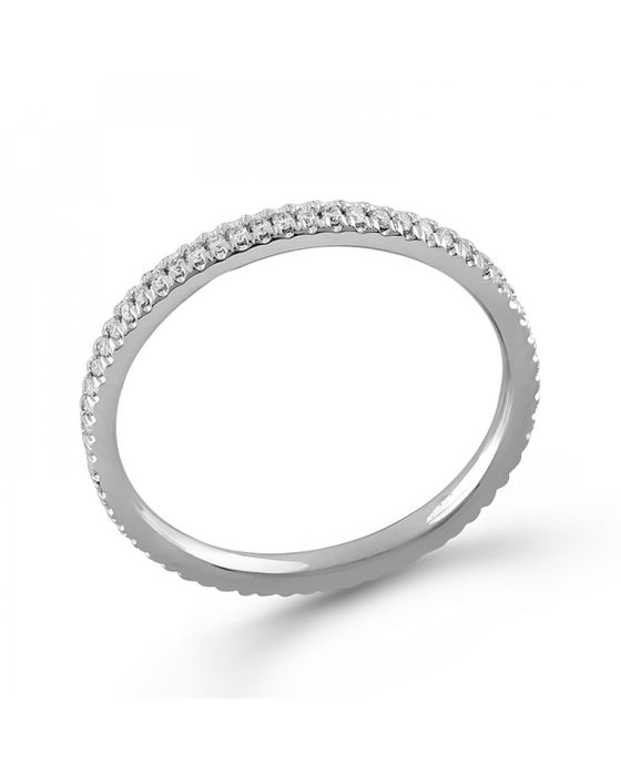 Inel de logodna din aur alb cu diamante mar 56