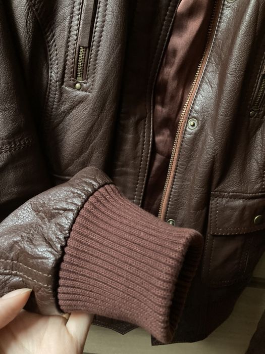Geaca piele naturala, Bershka