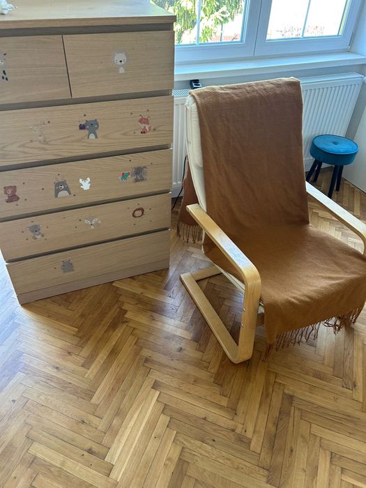 Fotoliu - balansoar Poang Ikea