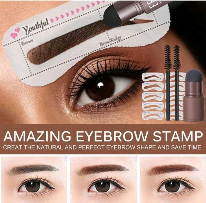 Kit extensii gene fir cu fir/magnetice/paletă machiaj,bronzer,ștampilă