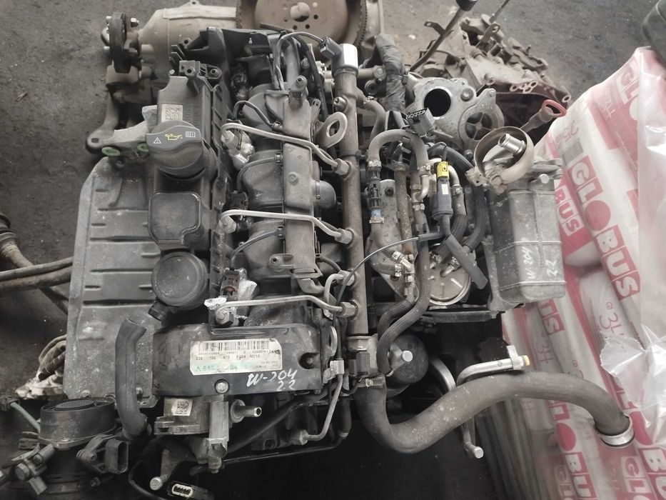 Двигател и скорости Мерцедес С200 09г. 2,0 дизел 136к.с. Mercedes 204