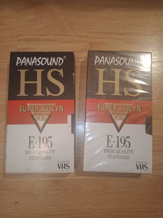 2x Casete video vhs noi , panasound 240 min