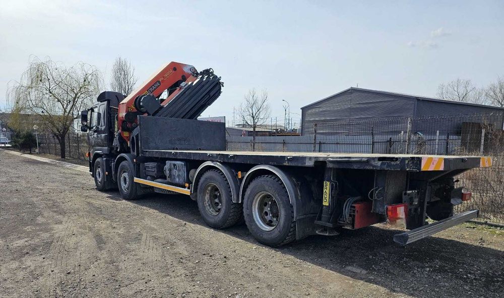 Închiriez platformă Volvo FM 440 cu macara Palfinger 20 t + tandem