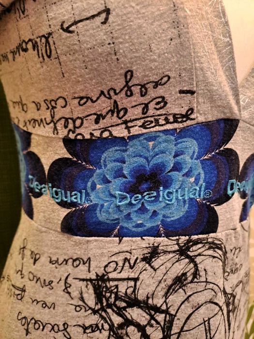 Rochie midii cu mânecă scurtă , bumbac L Desigual