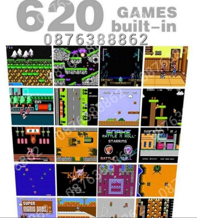 ПРОМО! Ретро Гейминг TV Конзола Телевизионна  игра Nintendo 620 игри