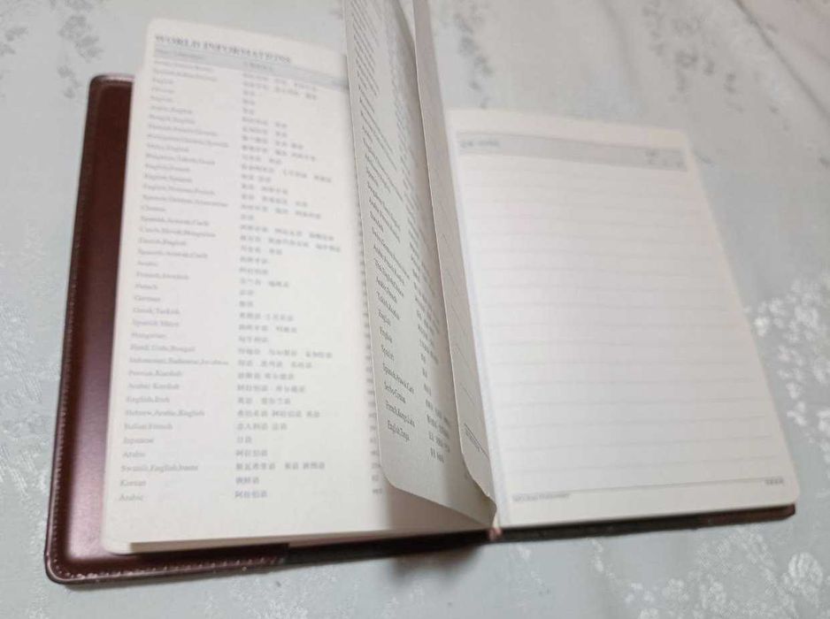 Ежедневники с полезной информацией, три разных