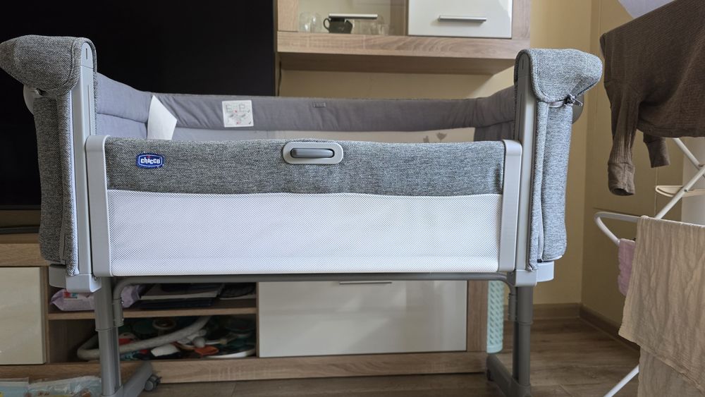 Бебешка мини кошара с падаща страна Chicco - Next 2 Me Magic Evo