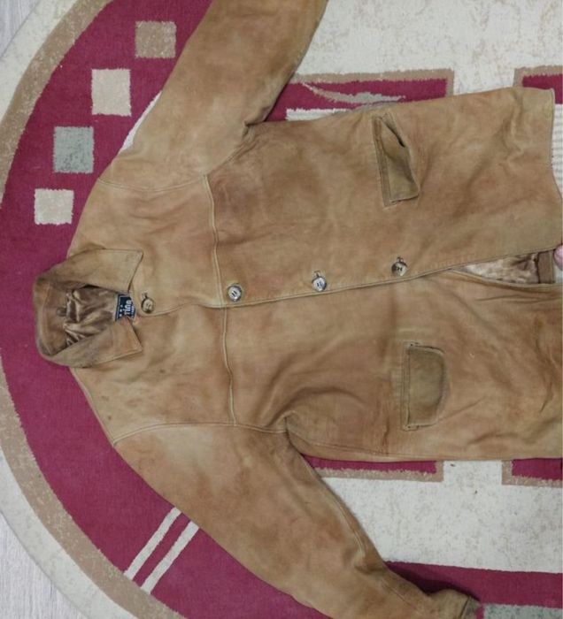 Кожный куртка мужской