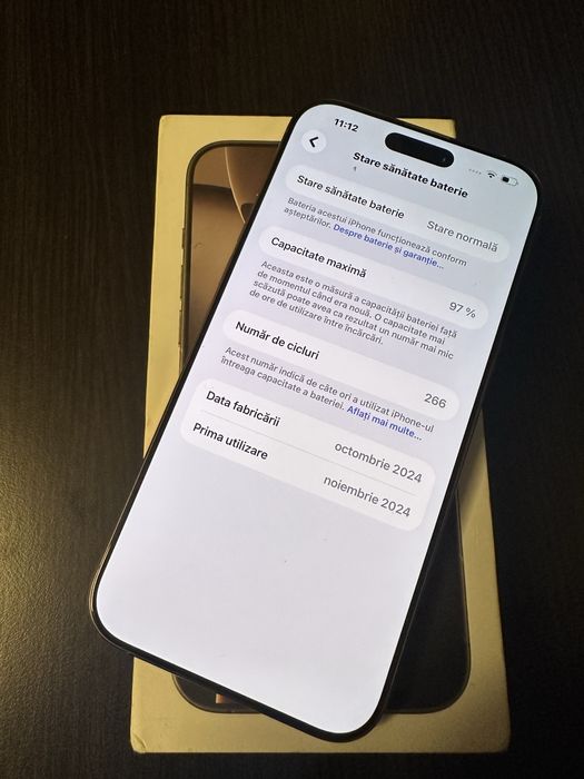 Vand/schimb Iphone 16 Pro Max 256 Gb desert titanium iiimpecabil!