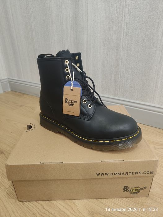 Зимние ботинки Dr. Martens с мехом.