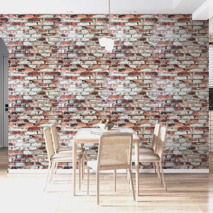 Тапет 3 д тухли Самозалепващи пана за стена Релефни Тапети