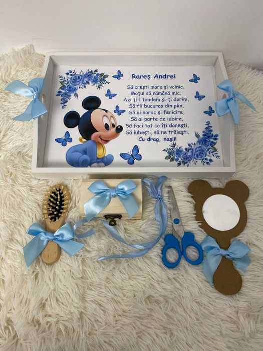 Set tavita mot personalizata cu Mickey Mouse