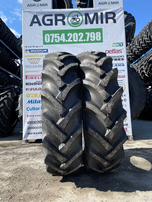 12.4-28 cu 8 pliuri cauciucuri noi marca MRL pentru tractor spate