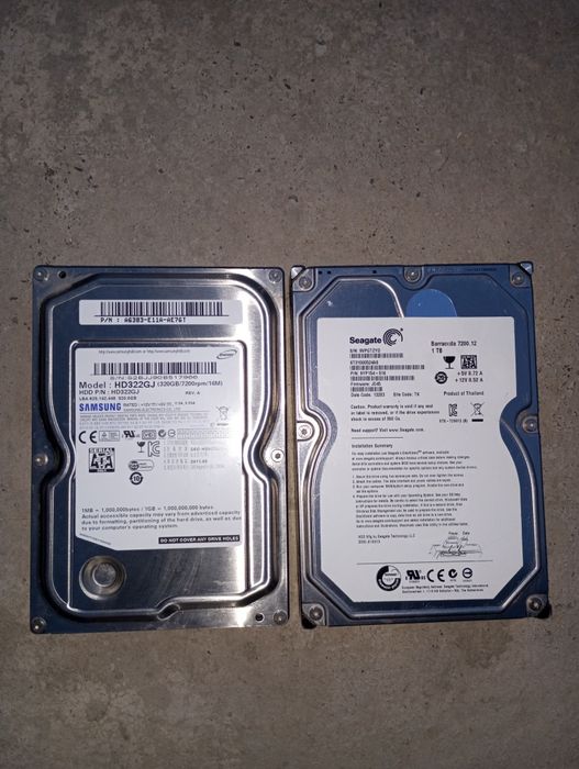 Два жостких диска по 1ТБ 1ТБ + Оперативная памаять бесплатно
