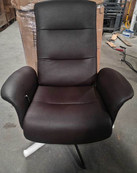 Scaun birou modern negru/maro